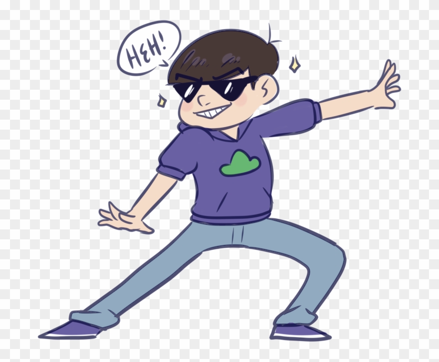 Also Here's A Doodle Of Karamatsu From Memory Bc He's - Cartoon Clipart