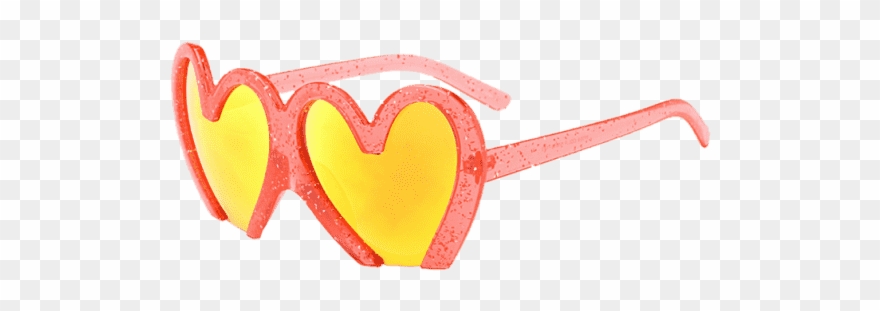 Clipart Sunglasses Red Heart - Heart - Png Download