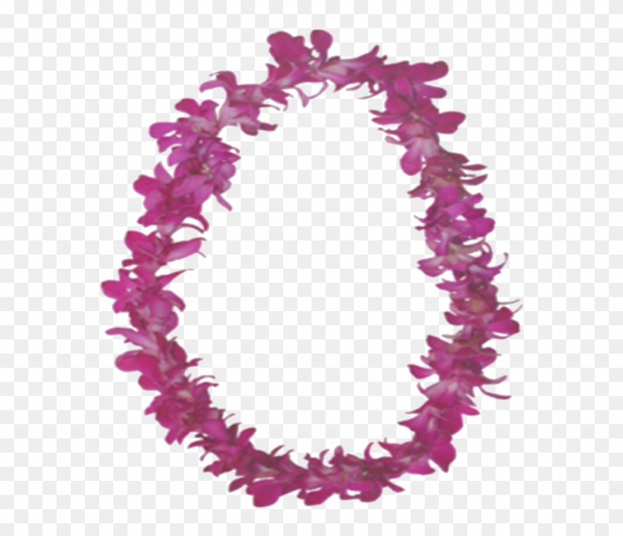 Flower Lei Png - Flower Necklace Hawaiian Lei Png Clipart
