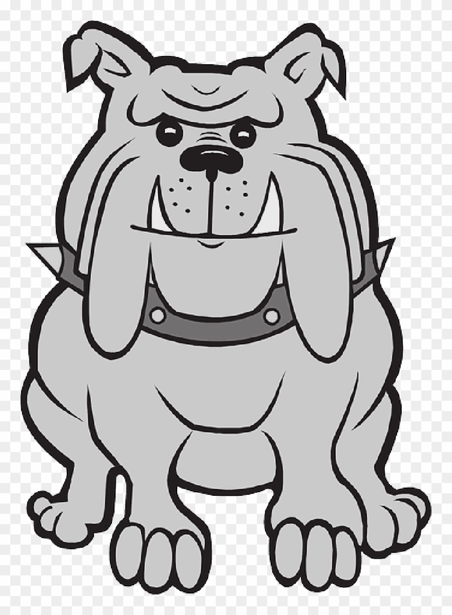 Clip Art Happy Dog Drawing - Happy Bulldog Clipart - Png Download