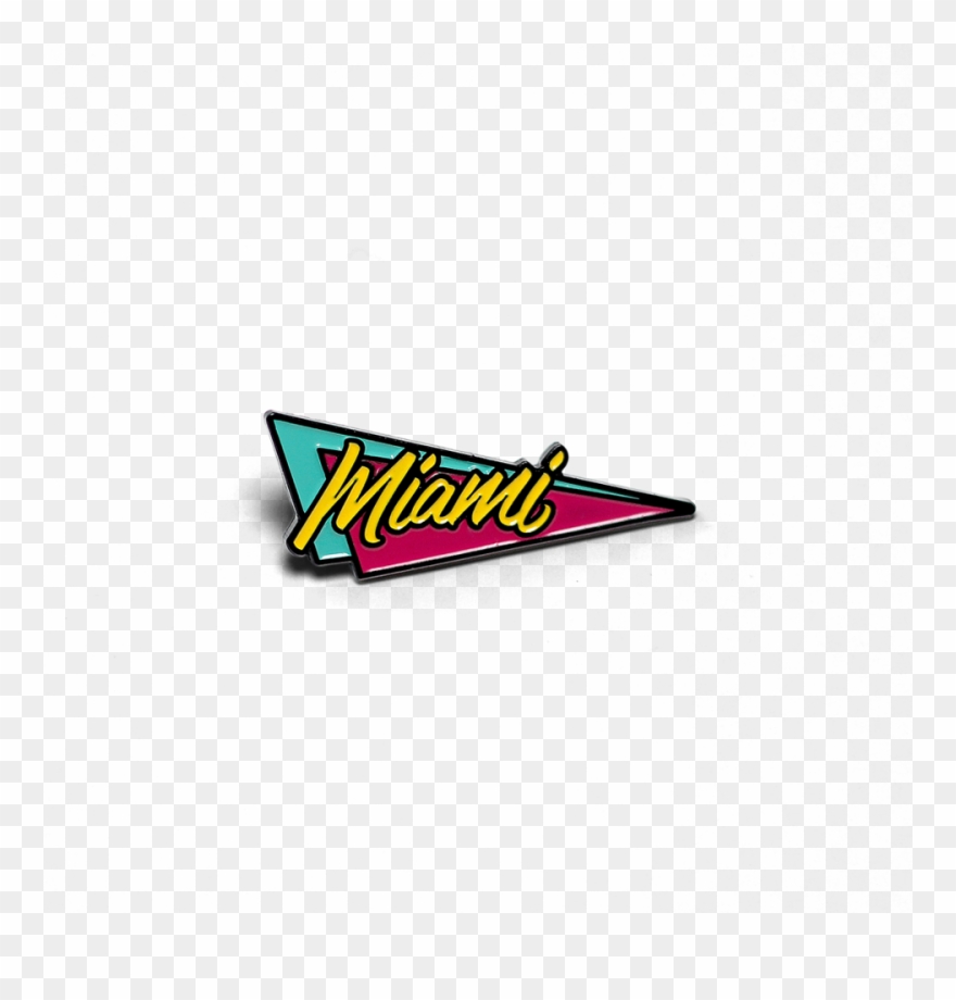Miami Retro Pin Clipart