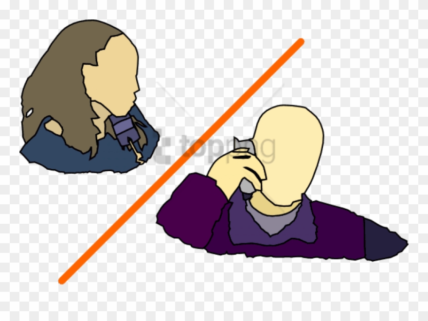 Free Png 2 People Talking On The Phone Png Image With - Two People Talking On Phone Clipart