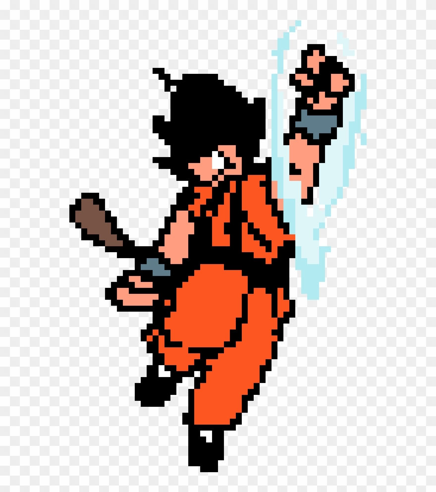 Kid Goku Heavy Punch Clipart
