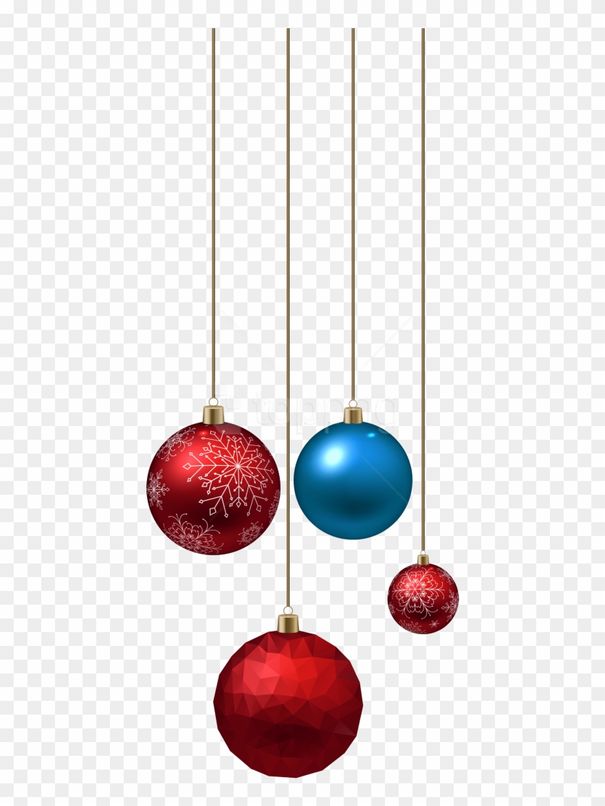 Free Png Download Blue And Red Christmas Ball Clipart - Png Format Christmas Ball Png Transparent Png