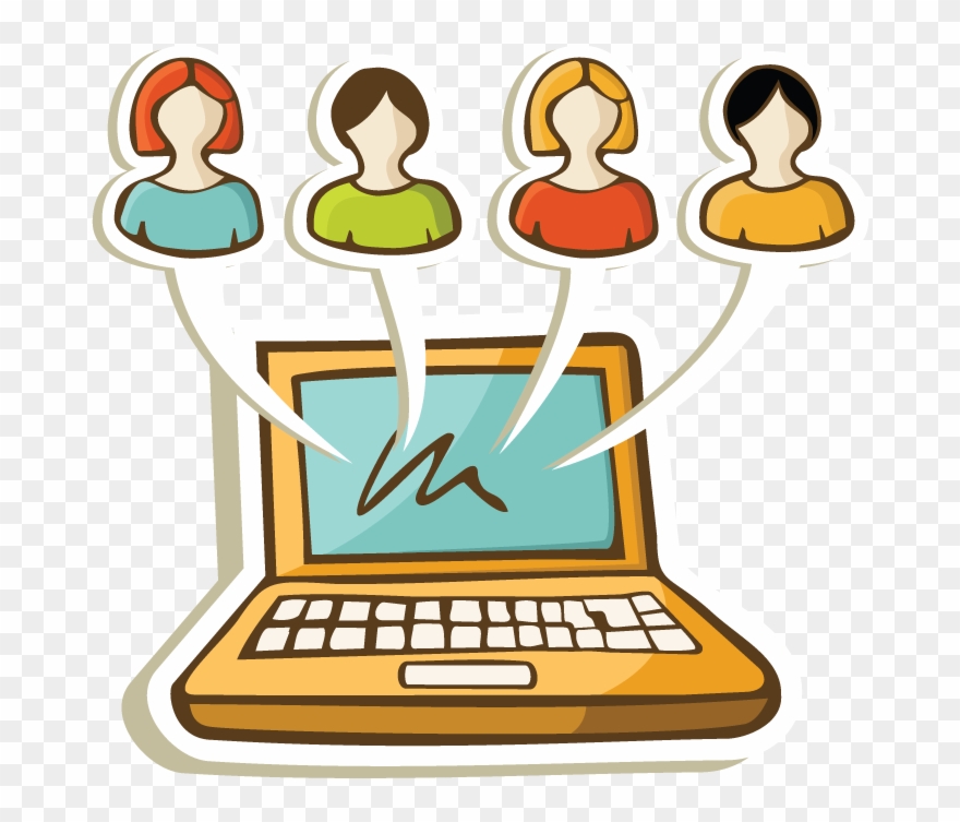 Enews Clipart Collection - Dibujos De Interaccion Social - Png Download
