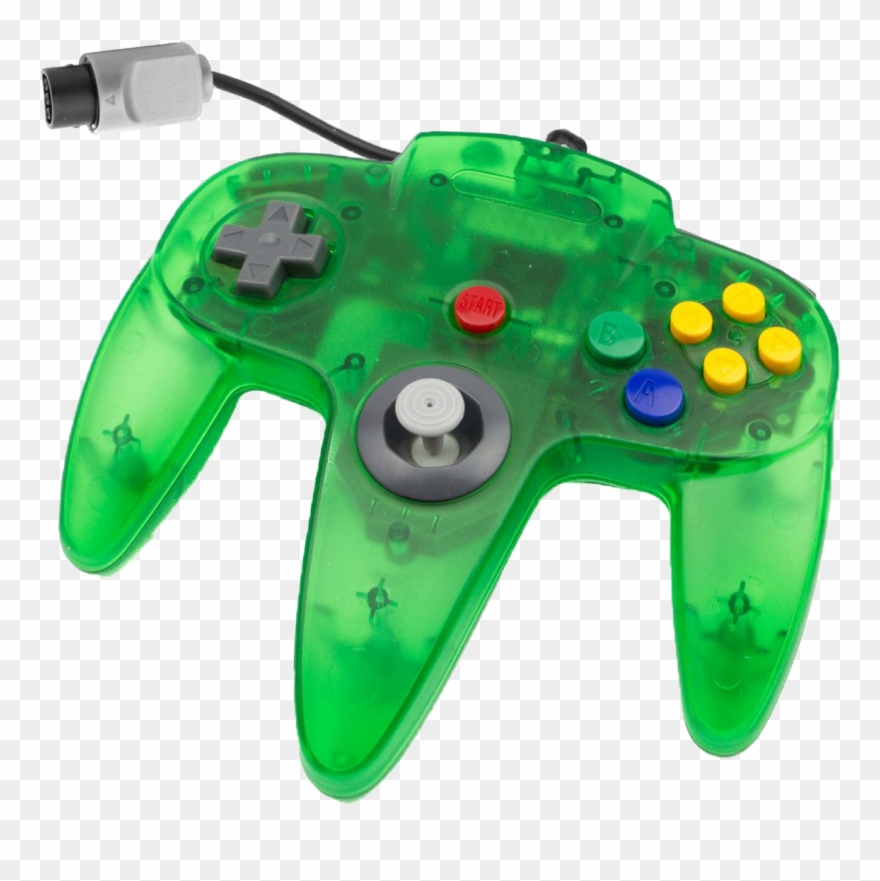 N64 Controller Transparent - Transparent Green N64 Controller Clipart