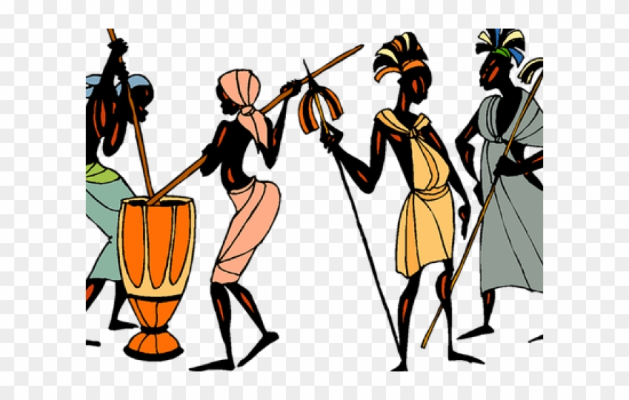 Traditional Costume Clipart Dancing - African Arts - Png Download