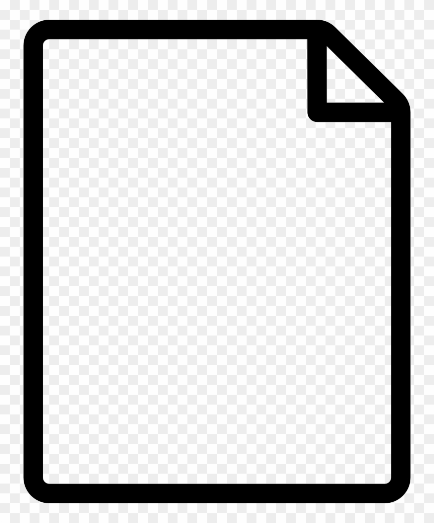 Thin Transparent Paper - Binary Document Icon Clipart