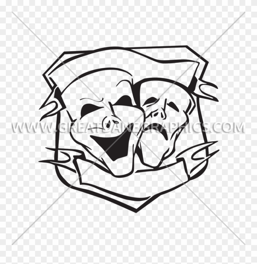 Drama Mask Png - Drama Masks Clipart