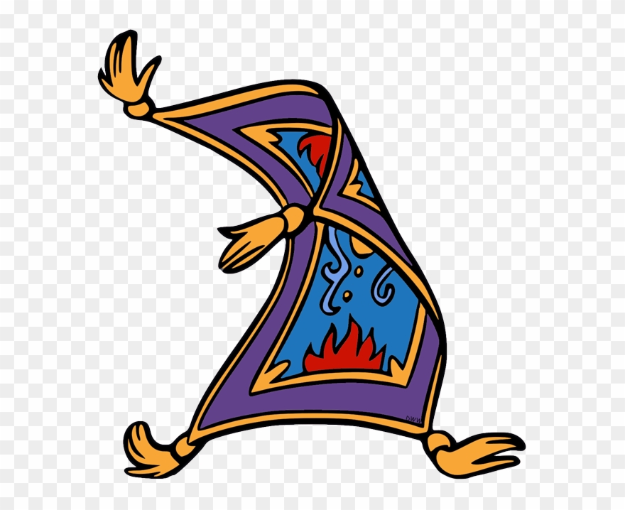 Back To Aladdin Clip Art Menu - Aladdin Magic Carpet Clipart - Png Download
