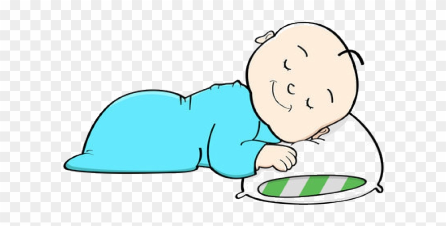Clipart Of The Day - Baby Sleeping Image Cartoon - Png Download