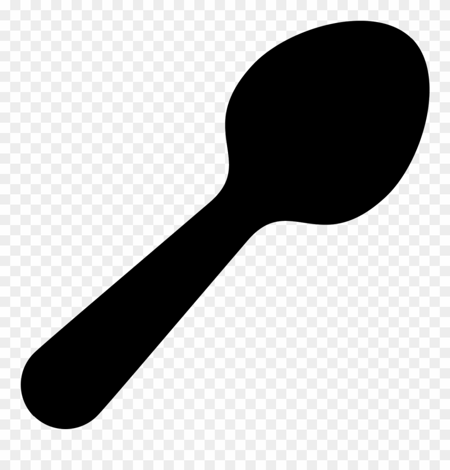 The Icon Shows A Basic Spoon That Would Be Used To - Spoon Icon Clipart