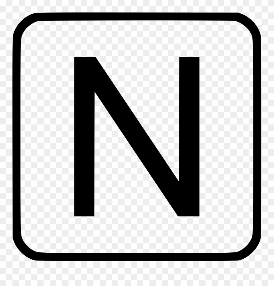 Png File Svg - Uppercase N Clipart