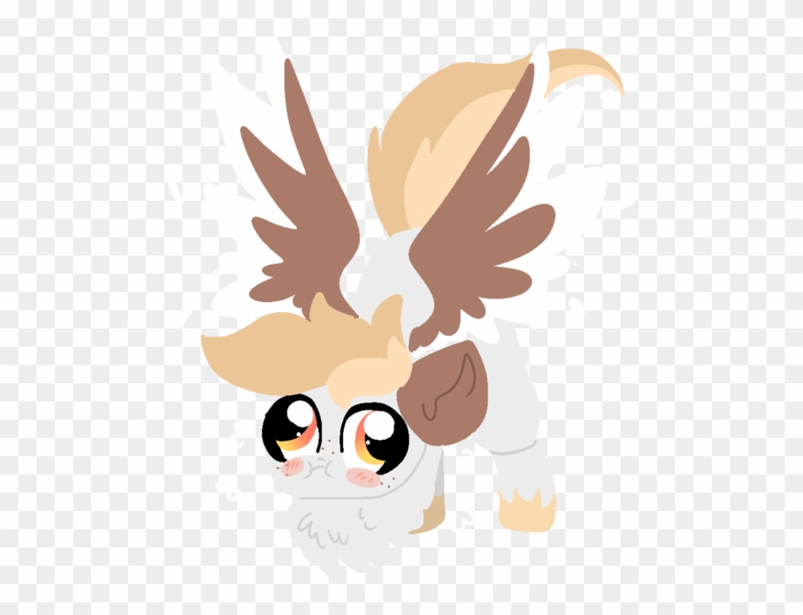 Nootaz, Blushing, Chest Fluff, Cute, Derp, Face Down - Cartoon Clipart