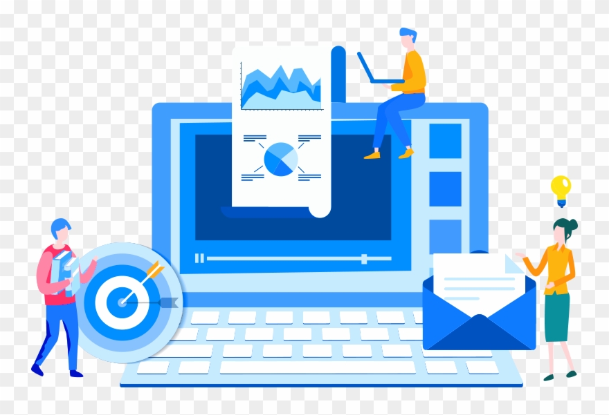 Corporate Landing Page Template Clipart