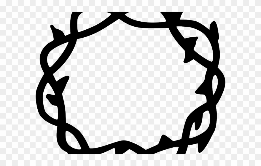 Thorns Clipart - Transparent Background Crown Thorn Clipart - Png Download