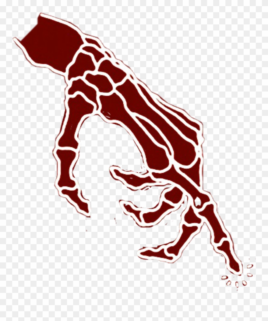 #skeleton #tumblr #red #winered #bones #freetoedit - Illustration Clipart