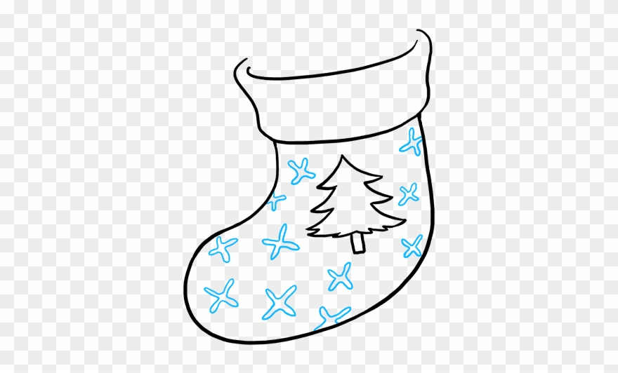 How To Draw Christmas Stocking Clipart