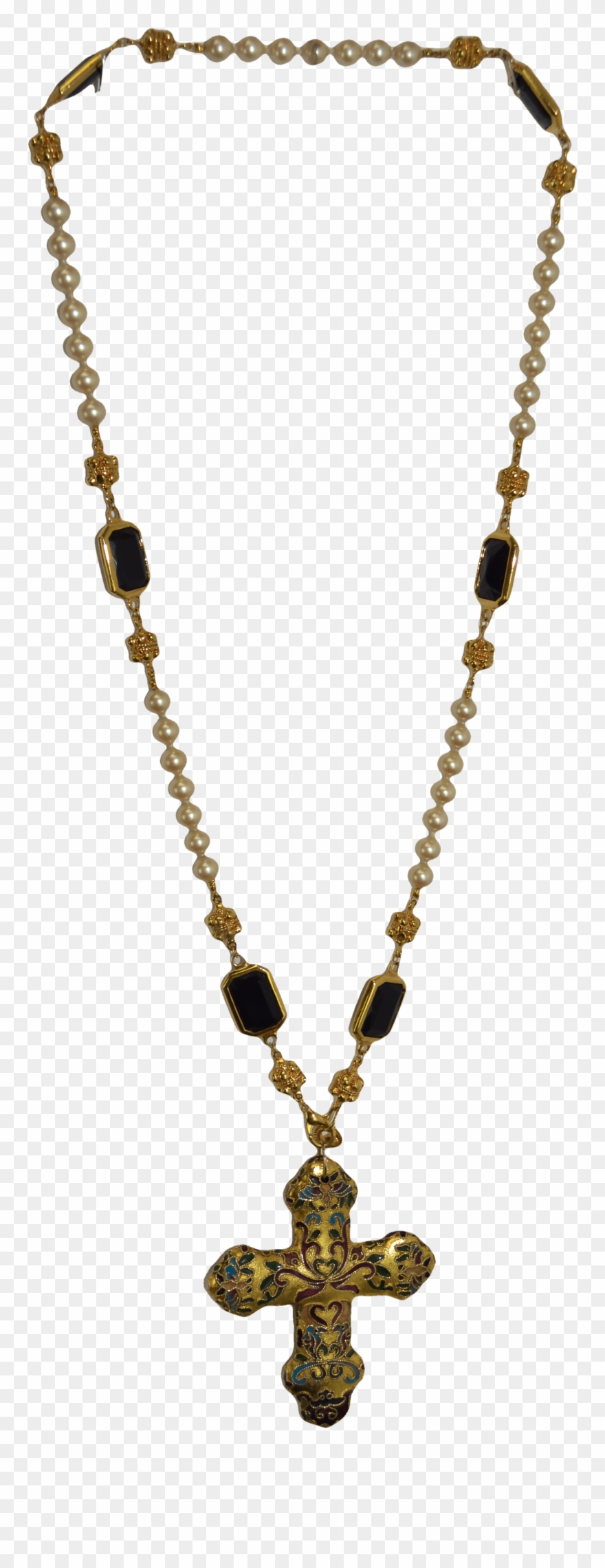 Cross Necklace Transparent - Necklace Clipart