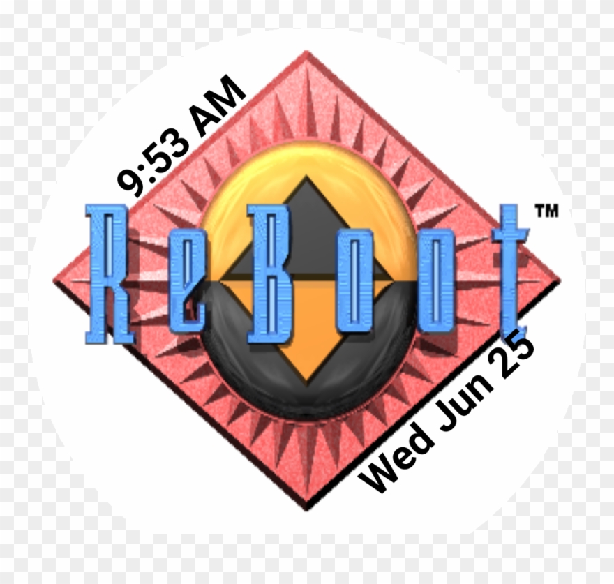 Reboot Cartoon Watch Face Preview Clipart