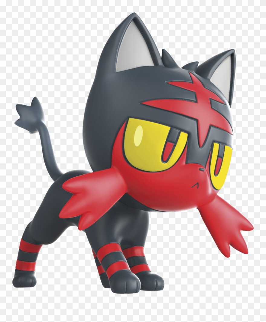 Figure Battle Pack - Pokemon Litten Y Rowlet Clipart