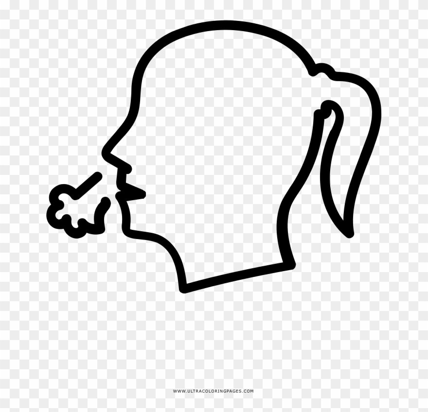Cough Coloring Page Clipart