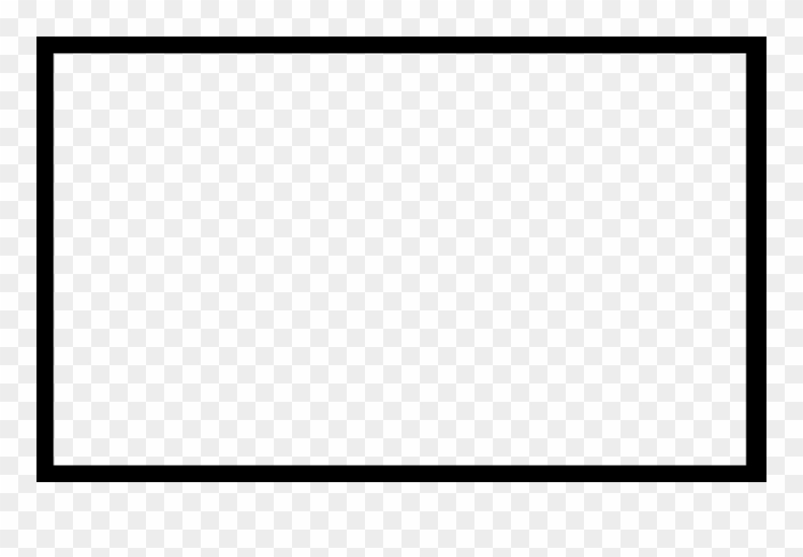 Black Rectangle Transparent - Paper Product Clipart