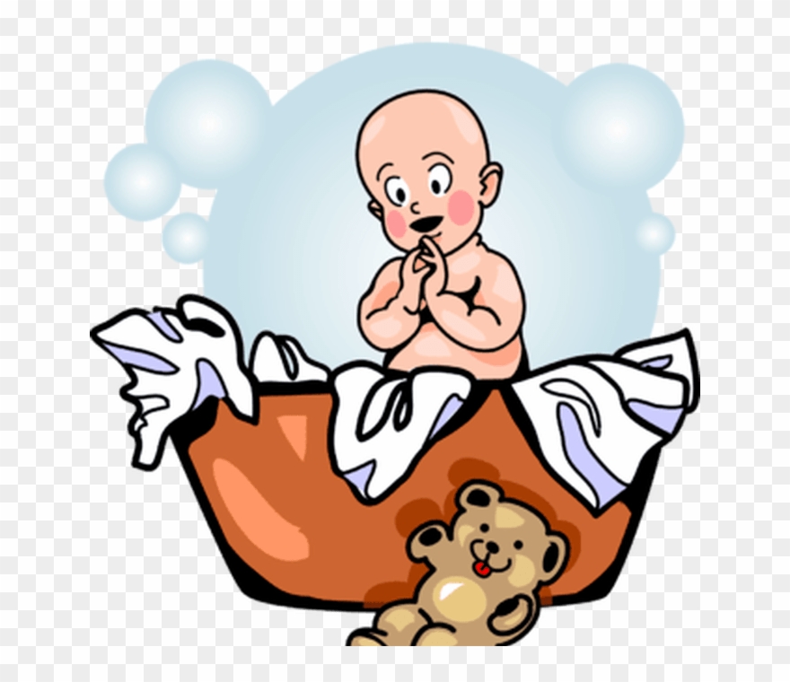 Laundry Basket Baby Baby Clip Art Christartcom - Laundry Basket Clip Art - Png Download