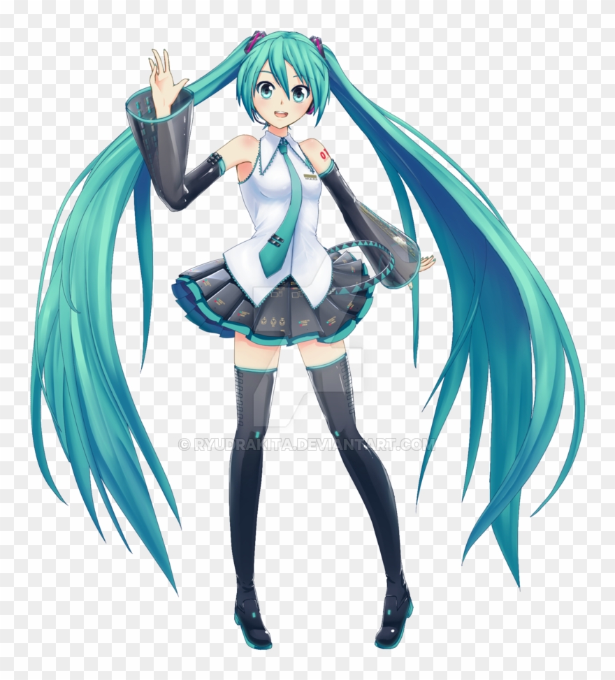 Miku Hatsune Png Transparent Images - Hatsune Miku Full Body Clipart