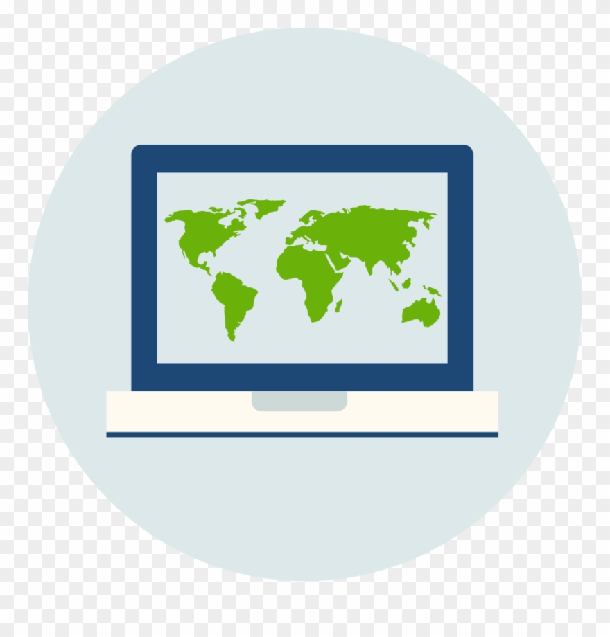 Disconnect From Tech To Connect With Life On The River - Vector World Map Illustration Clipart