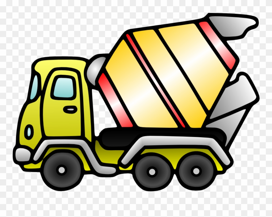 Clipart Of Heavy, Utility And Trucks - Coloring Book - Png Download