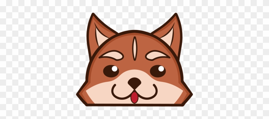 Large Red Siberian Husky Decal - Cartoon Clipart