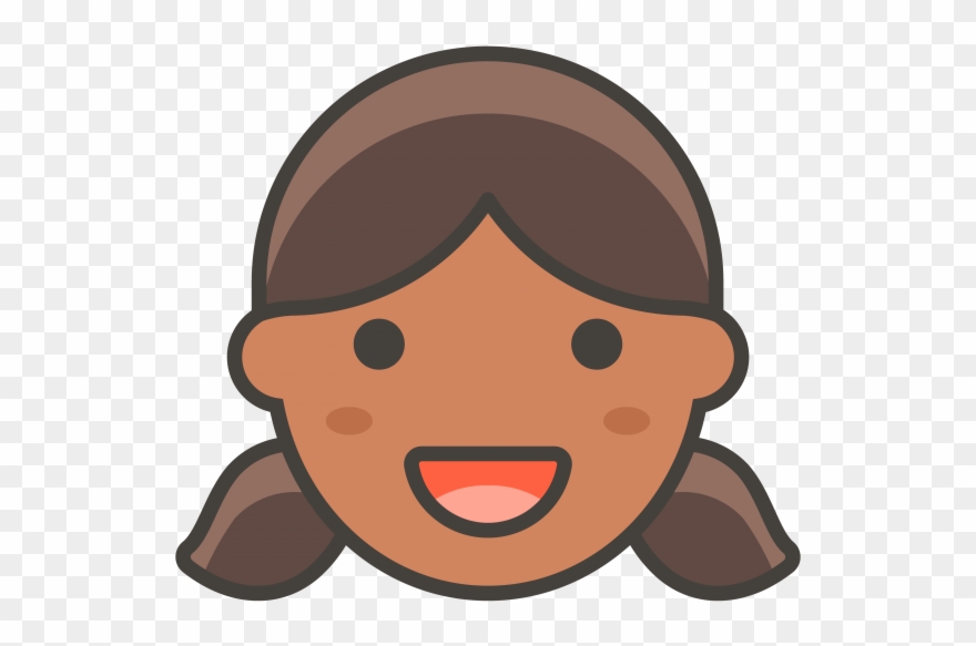 Girl Emoji - Cartoon Girl Mouth Open Clipart
