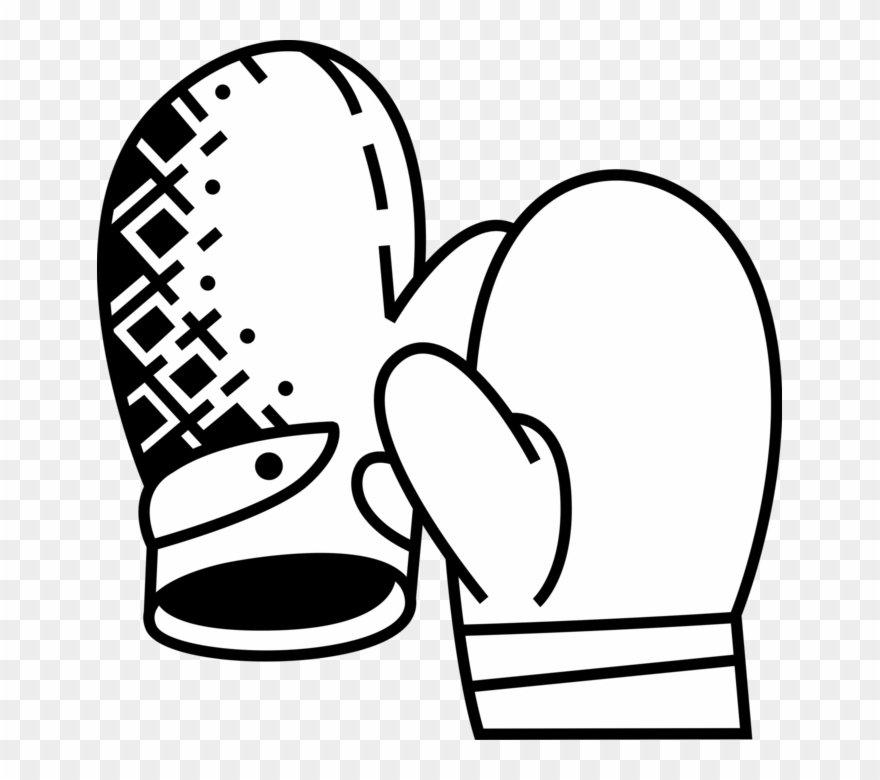 Vector Illustration Of Winter Mitts Or Mittens Keep - Fäustlinge Clipart - Png Download