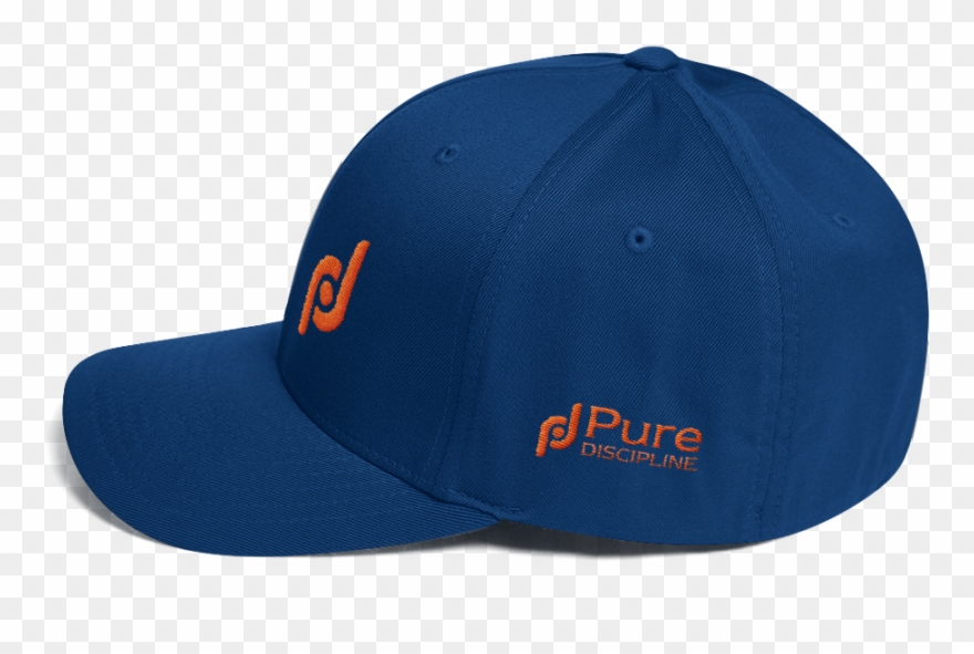 Flex Fit Blue Structured Transparent Background - Baseball Cap Clipart