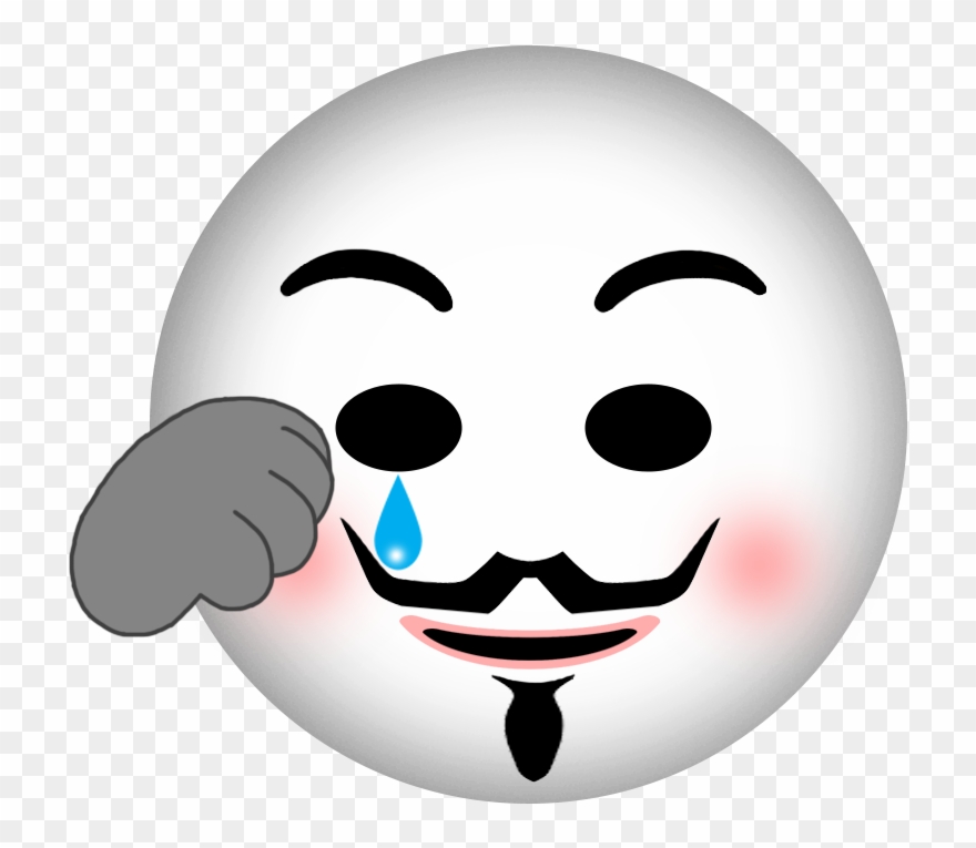 Png - Anonymouscry - Anonymous Emoji Clipart