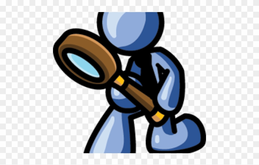Hiding Clipart Folder - Magnifying Glass Clipart - Png Download