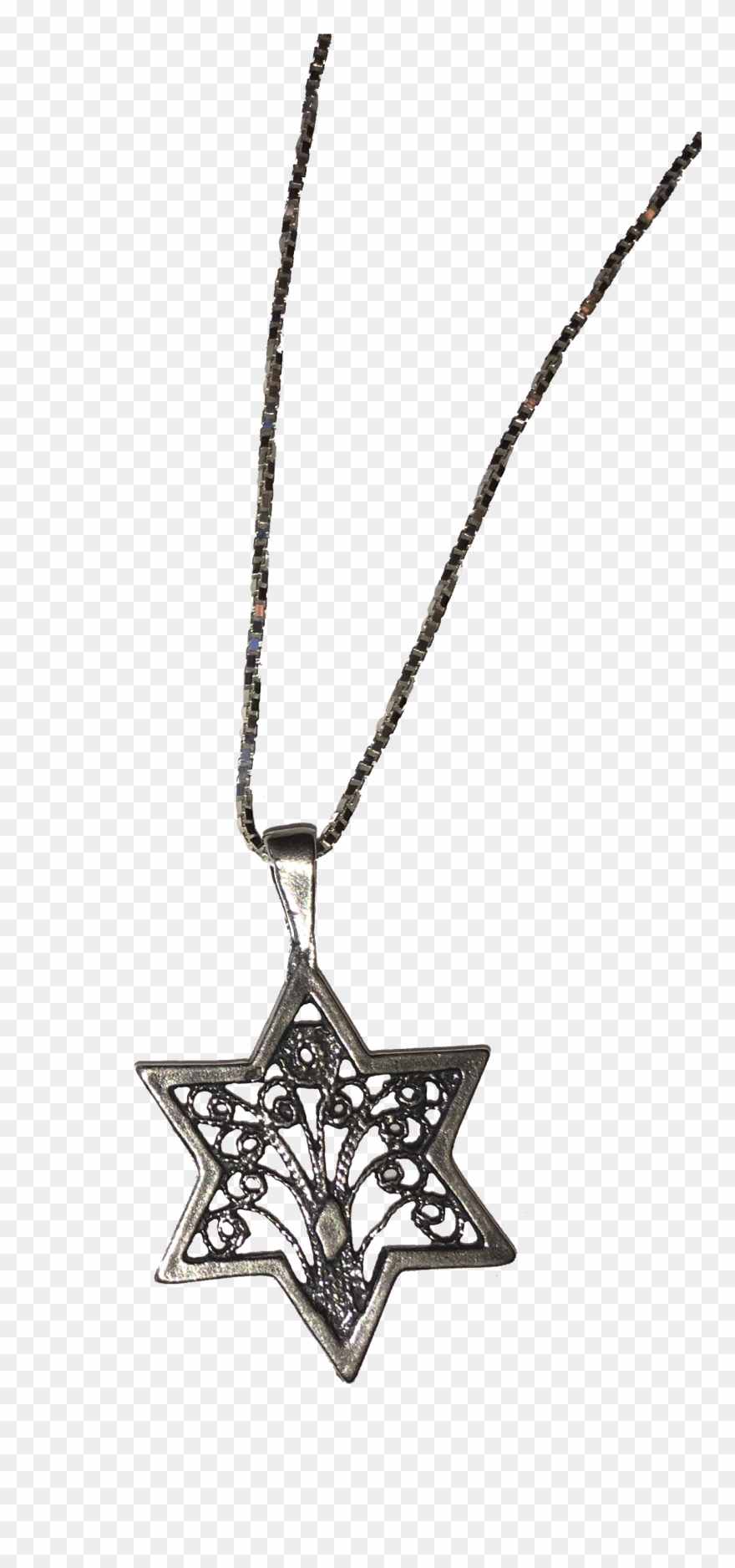 1283 X 2728 2 - Star Of David Necklace Transparent Clipart