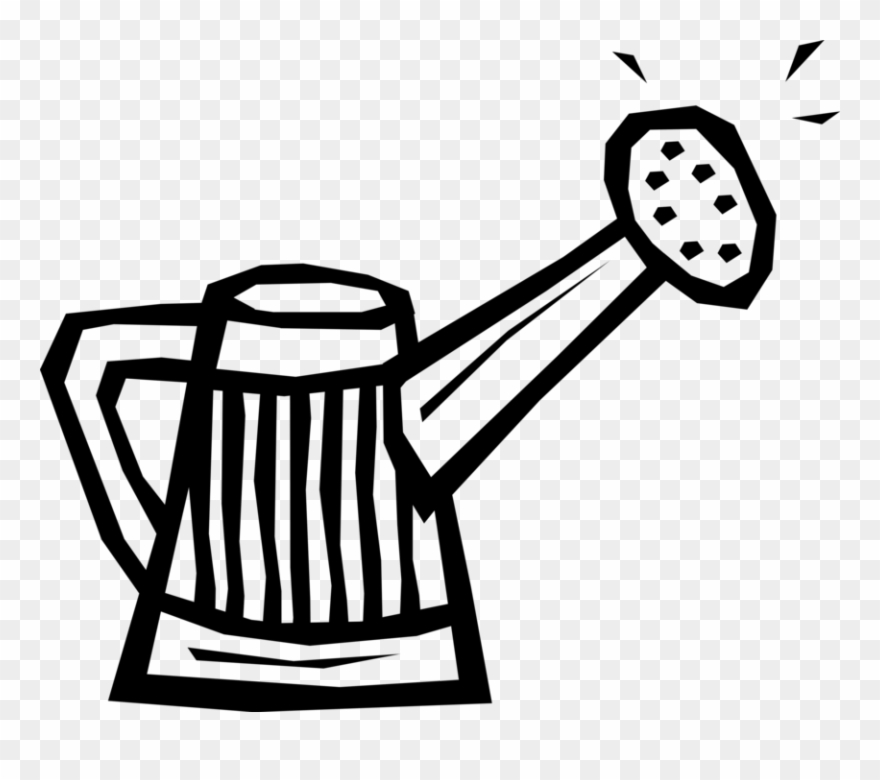 Vector Illustration Of Watering Can Or Watering Pot Clipart