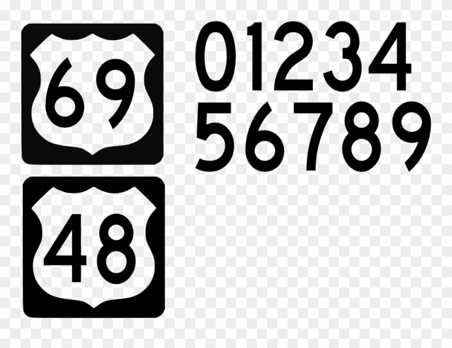 Us Highway Sign Clipart, Vector Clip Art Online, Royalty - Us Highway Sign - Png Download