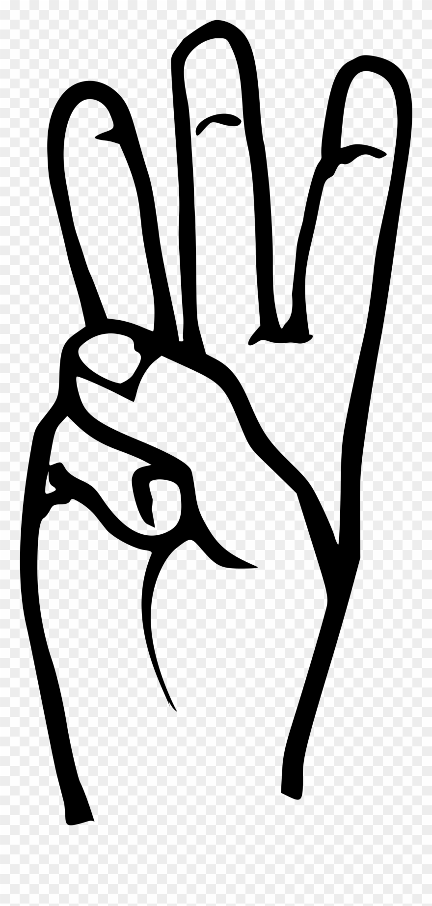 Open - American Sign Language W Clipart