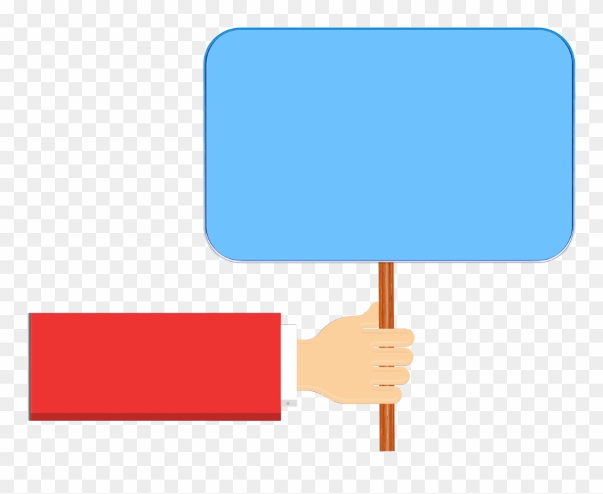 Picture Transparent Stock Hand Big Image Png - Hand Holding Sign Png Clipart