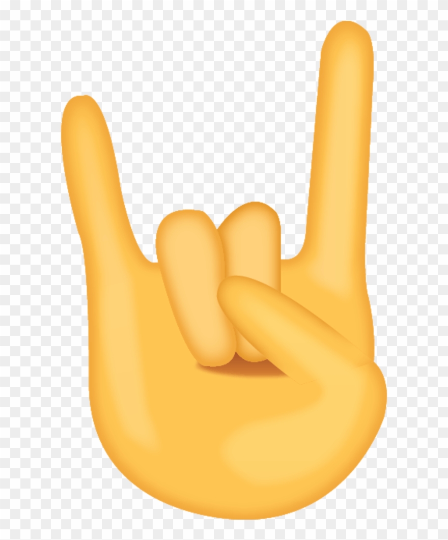 Hand Emoji Clipart Cool Hand - Rock On Emoji Png Transparent Png
