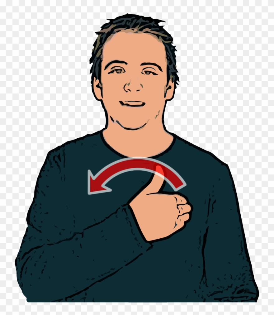 British Sign Language - British Sign Language Morning Clipart