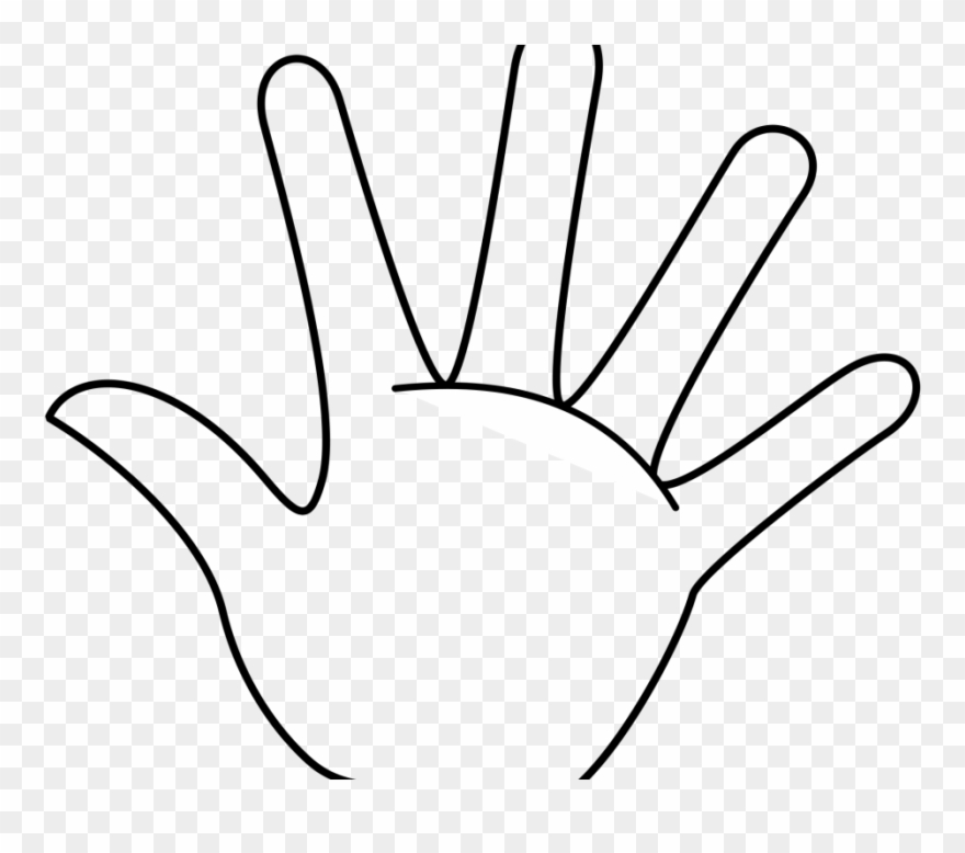 Beautiful Looking Hands Clip Art Free Clipart Images - Hand Clip Art Black And White - Png Download