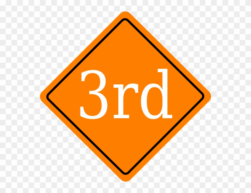 Señales De Transito Anaranjadas Clipart