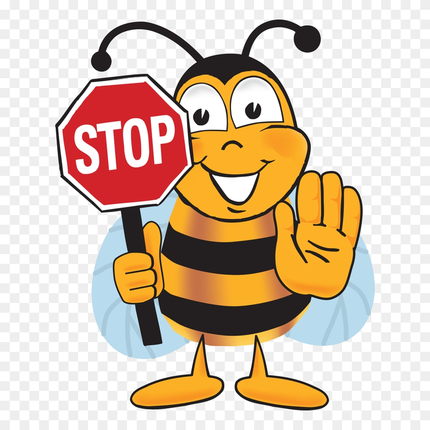 Bee Clipart Writing - Png Download
