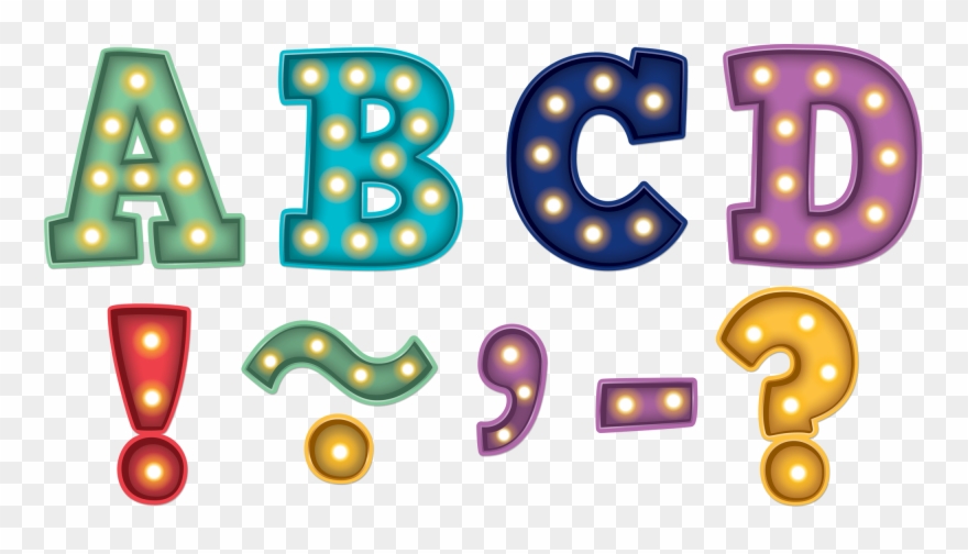 Bold Block Magnetic Letters - Marquee Bold Block Clipart