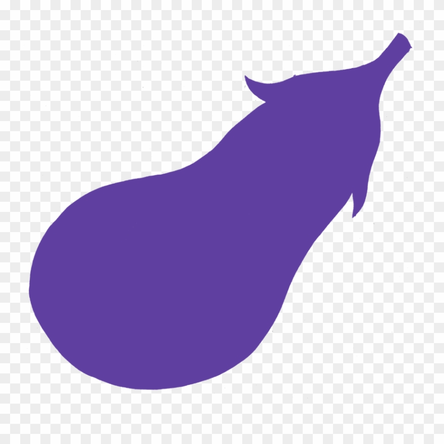Eggplant Clipart Dog Yarra Valley Chocolaterie & Ice - Eggplant Stencil - Png Download