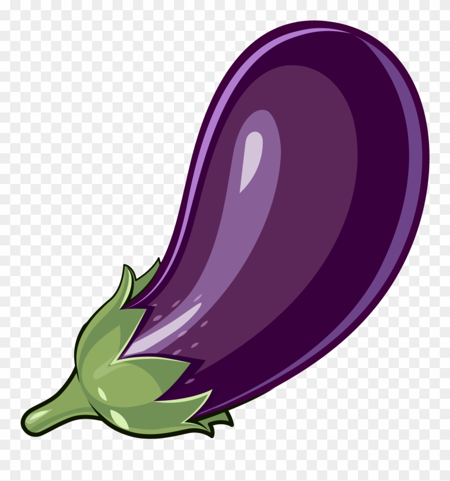 Stuffing Material Transprent Free - Eggplant Cartoon Png Clipart